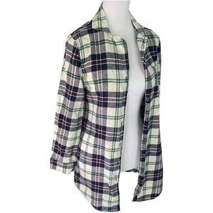 Primark Women Plaid Flannel  100% Cotton Shirt Dress XS 2-4
